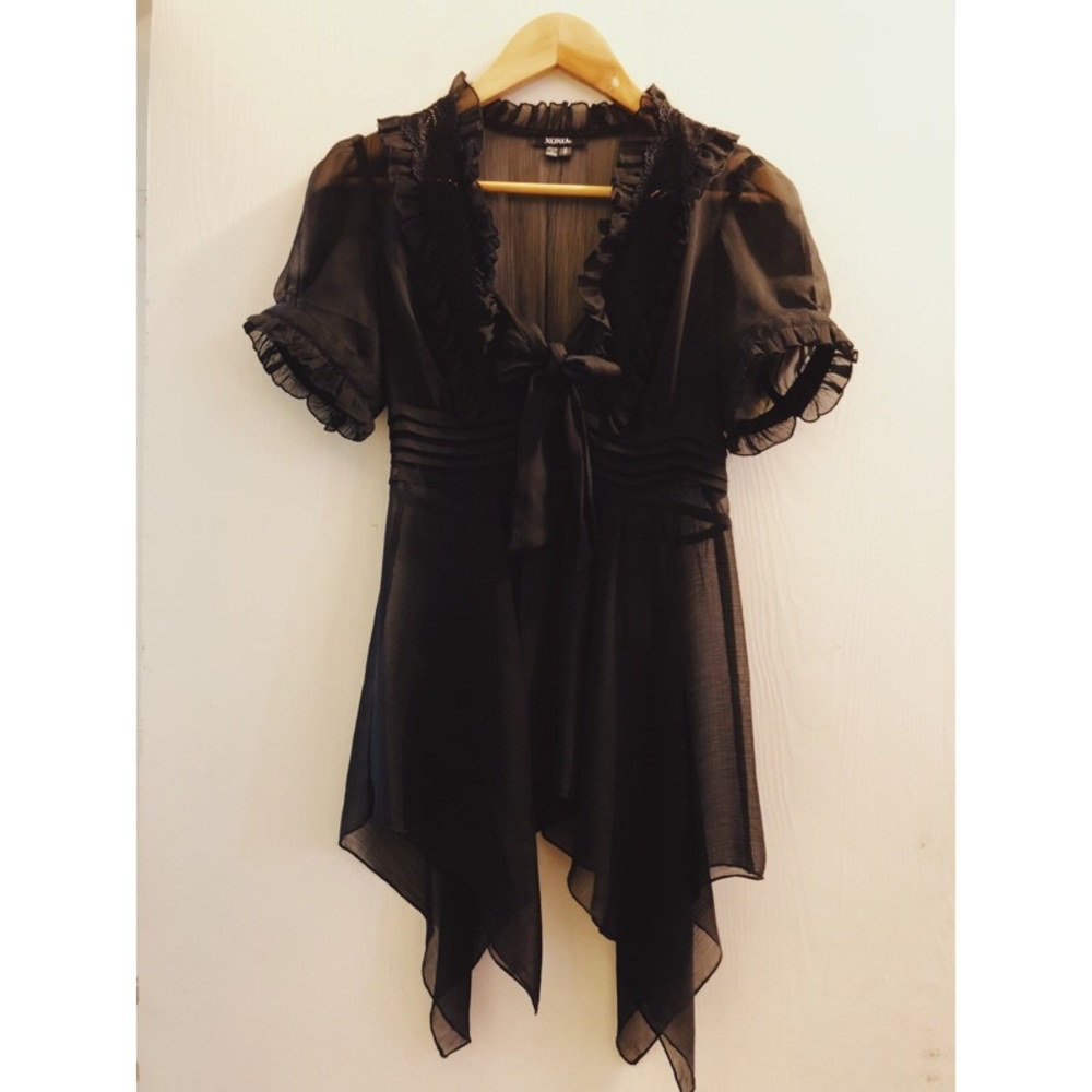 Sheer Black Top